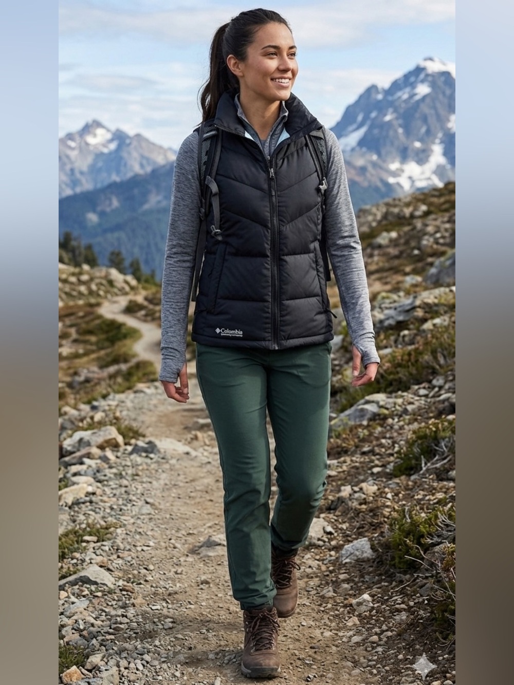Columbia || Woman’s  Black puffer Vest size small